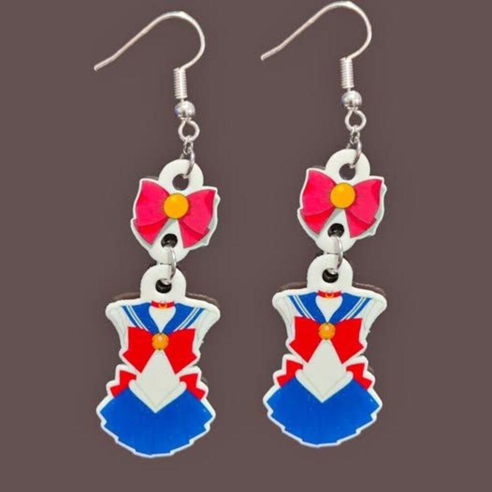 Sailor Moon Earrings-Clip-ons-Gold